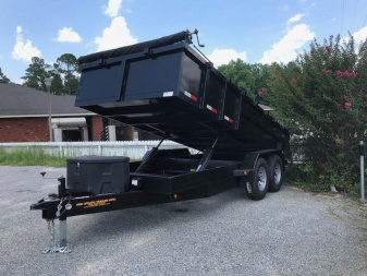 New 2025 Mid-South Trailers MFG 7x16 TA DUMP TRAILER Dumper / Mini Dumper