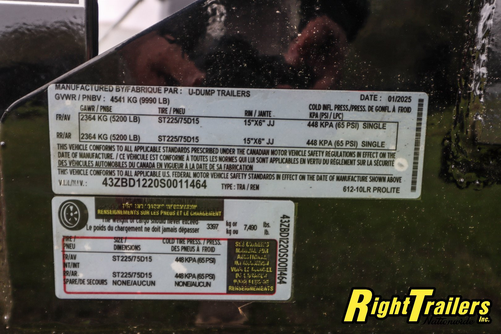 New 2025 6X12 U-Dump Dump Trailer