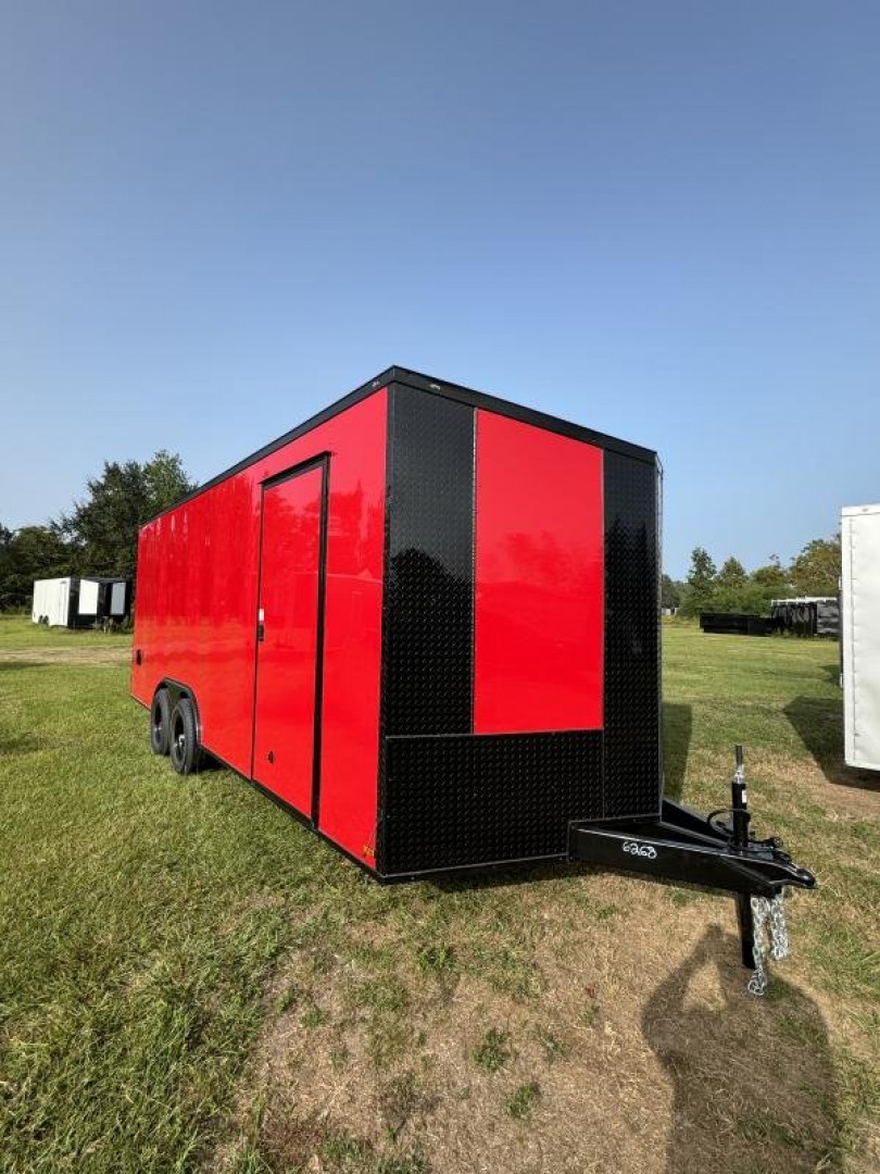 New 2025 Titanium 8.5x20TA3 7' RED Blackout Cargo / Enclosed Trailer