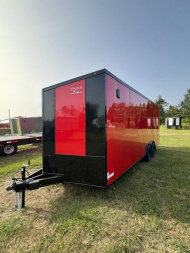 New 2025 Titanium 8.5x20TA3 7' RED Blackout Cargo / Enclosed Trailer