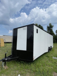 New 2025 Titanium 8.5X24TA3 7' POLYCOR WHITE Cargo / Enclosed Trailer