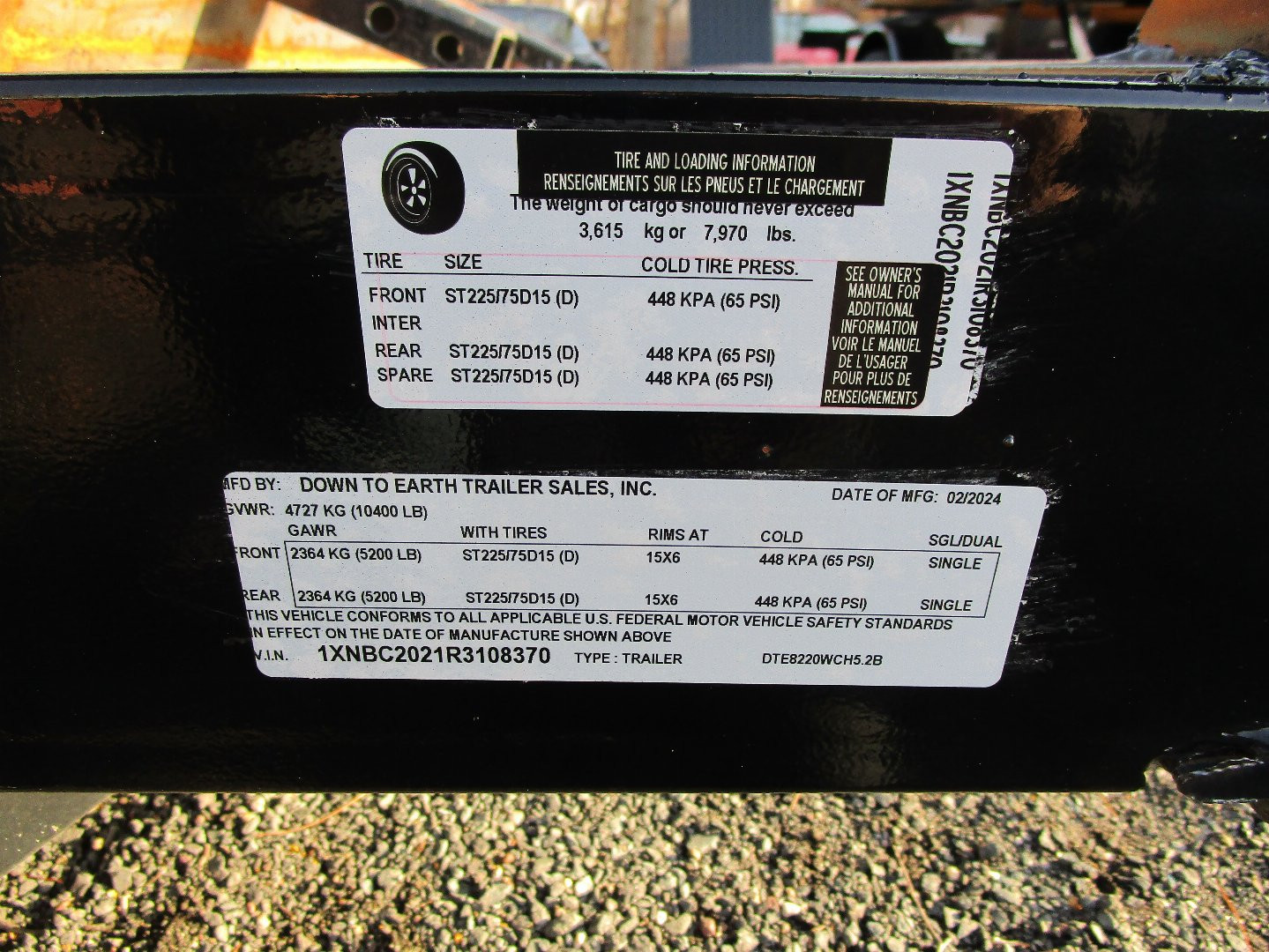 New 2024 Down 2 Earth Trailers DTE8220WCH5.2B Car Hauler