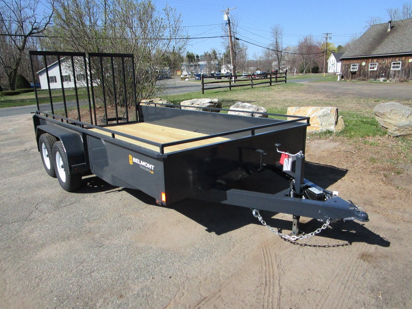 New 2025 Belmont Landscape Trailer 82X14 Solid Side