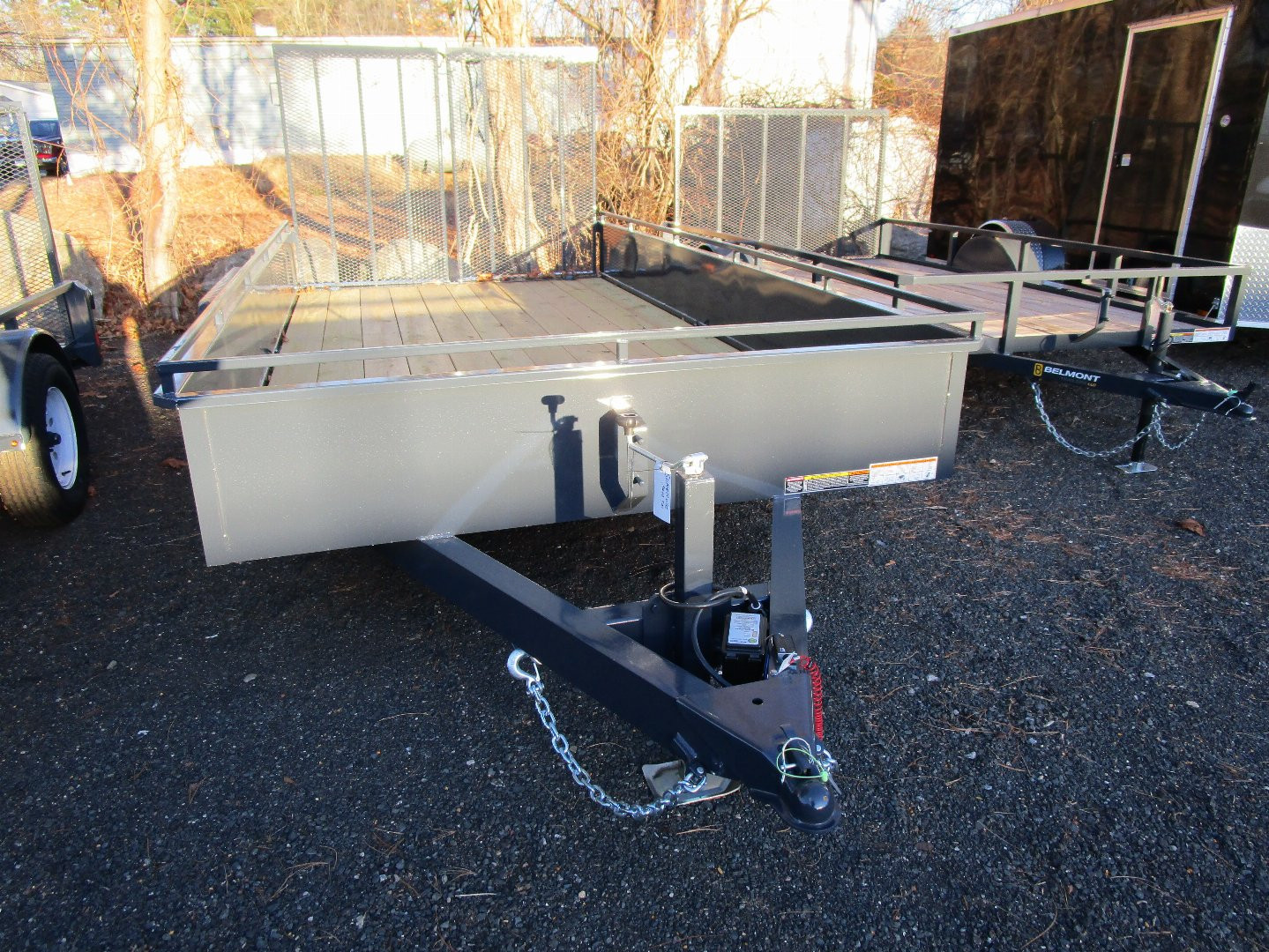 New 2025 Belmont Landscape Trailer 82X14 Solid Side