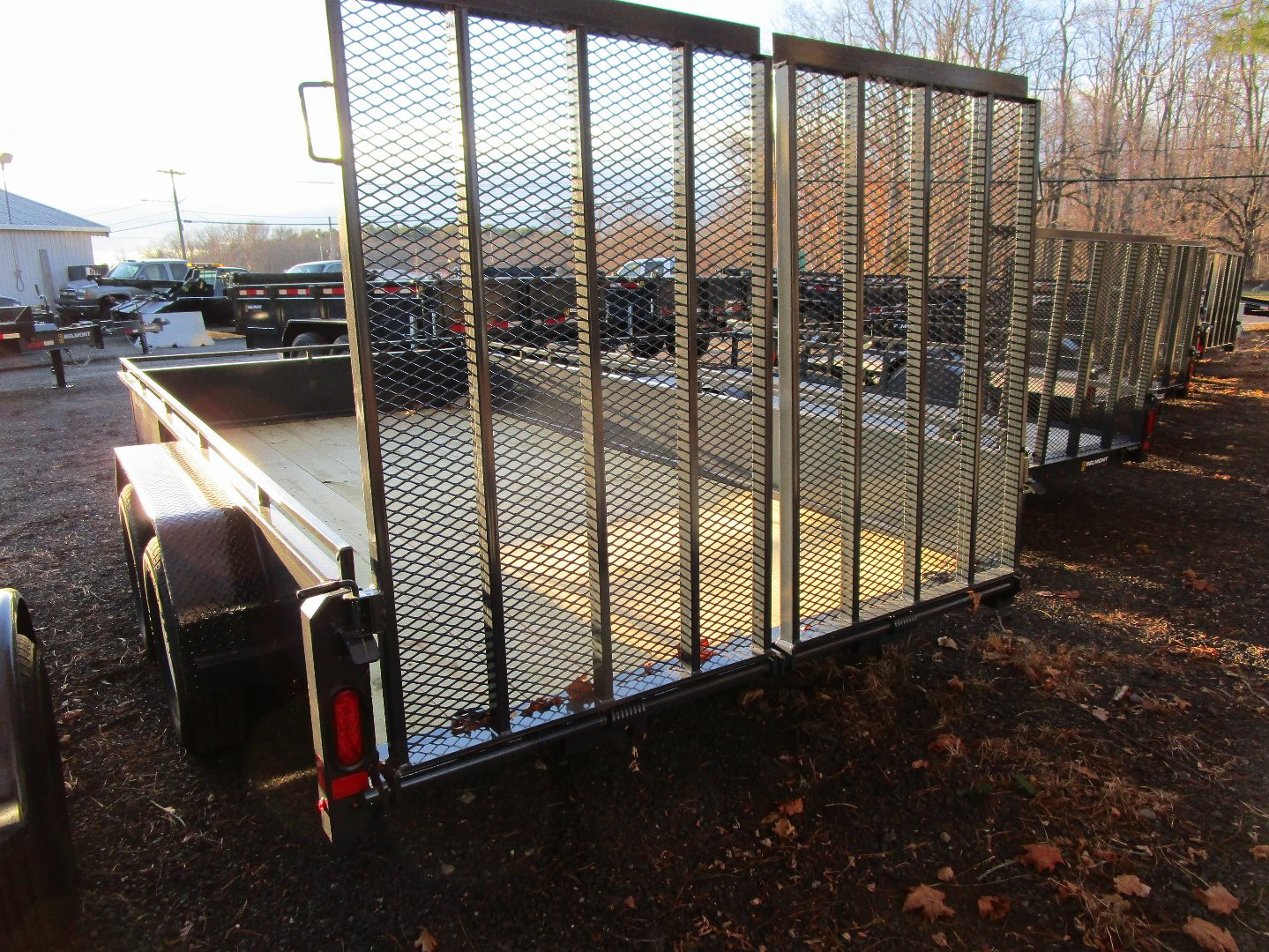 New 2025 Belmont Landscape Trailer 82X14 Solid Side