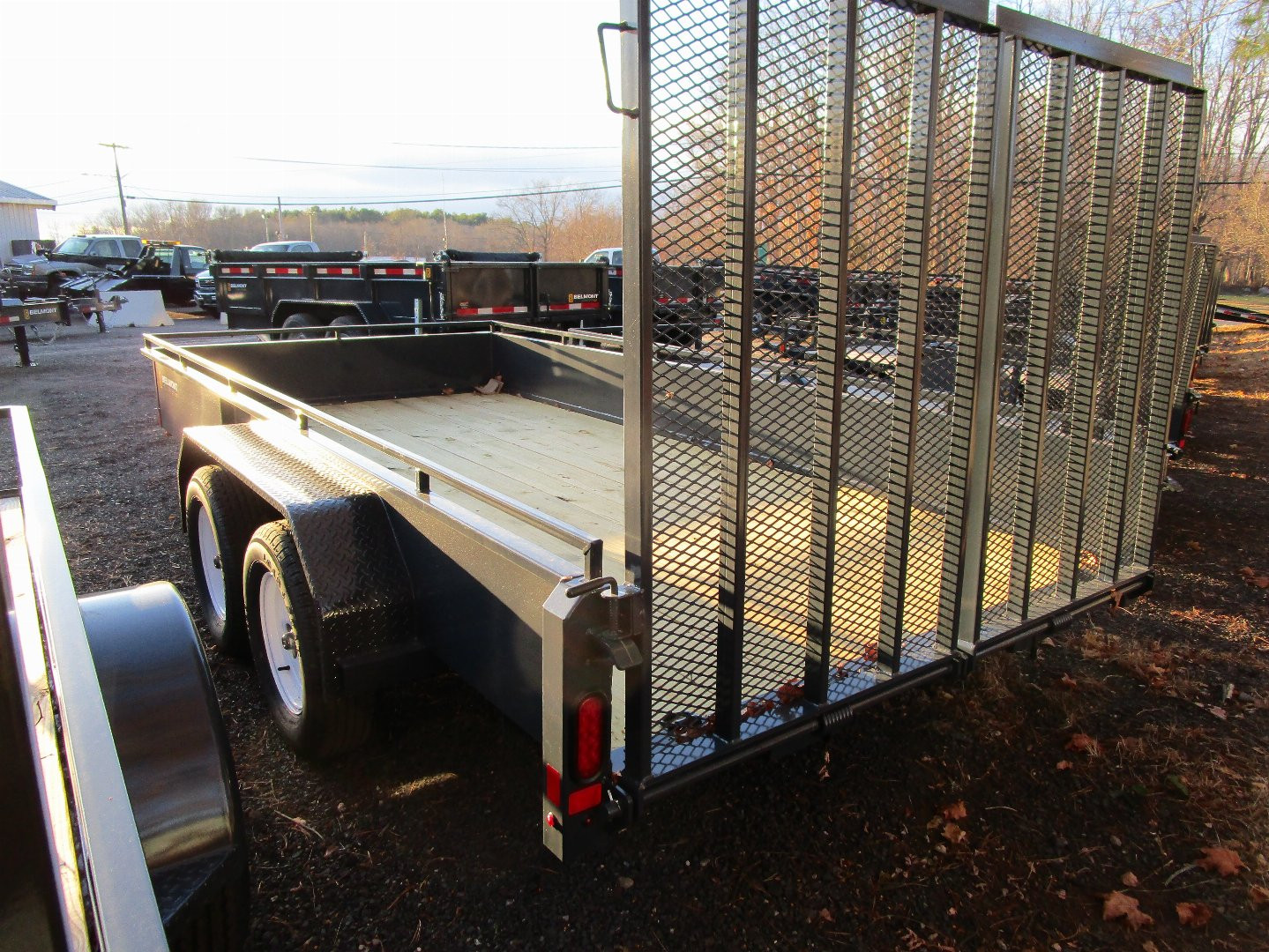 New 2025 Belmont Landscape Trailer 82X14 Solid Side