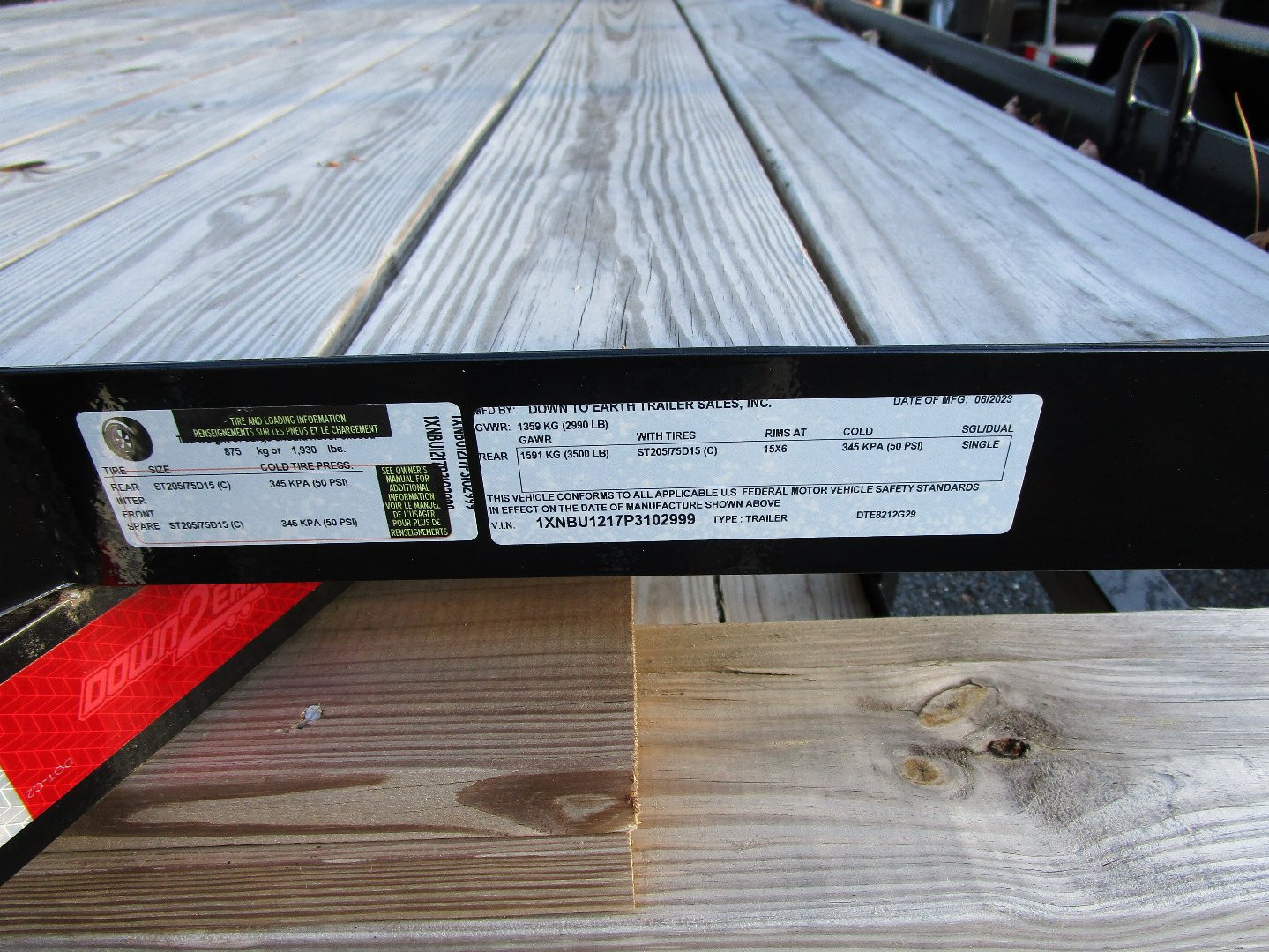 New 2023 Down 2 Earth Trailers 8212DTE Utility Trailer