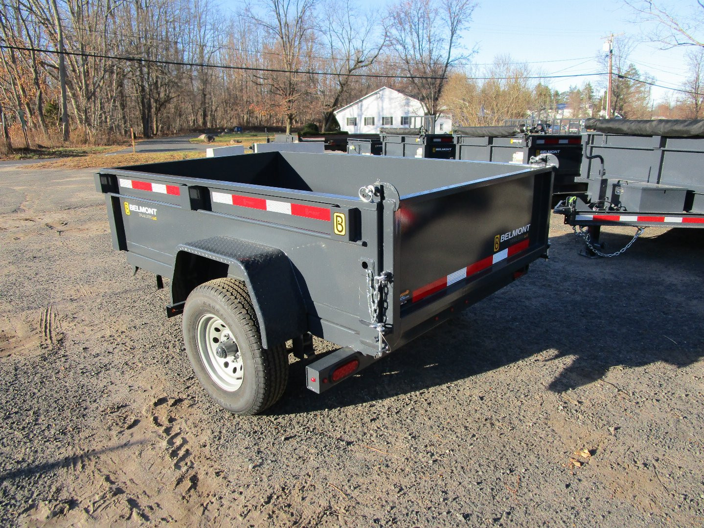 New 2025 Belmont 5X8 Dump Trailer