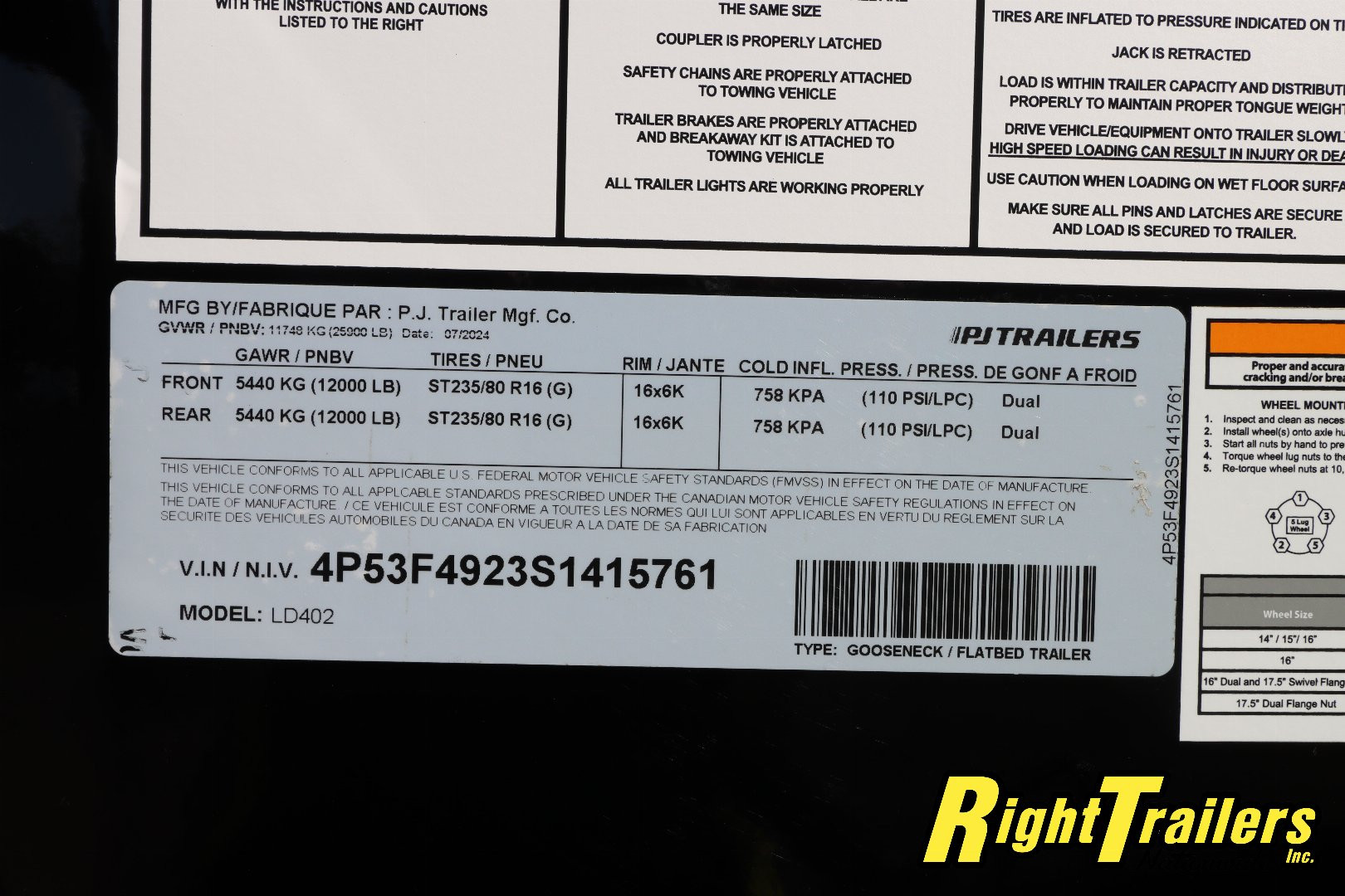 New 2025 8.5x40 PJ Gooseneck Equipment Trailer