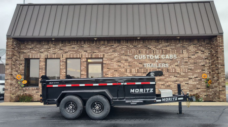 New 2025 Moritz International 6'10 x12' 12K Dump Trailer