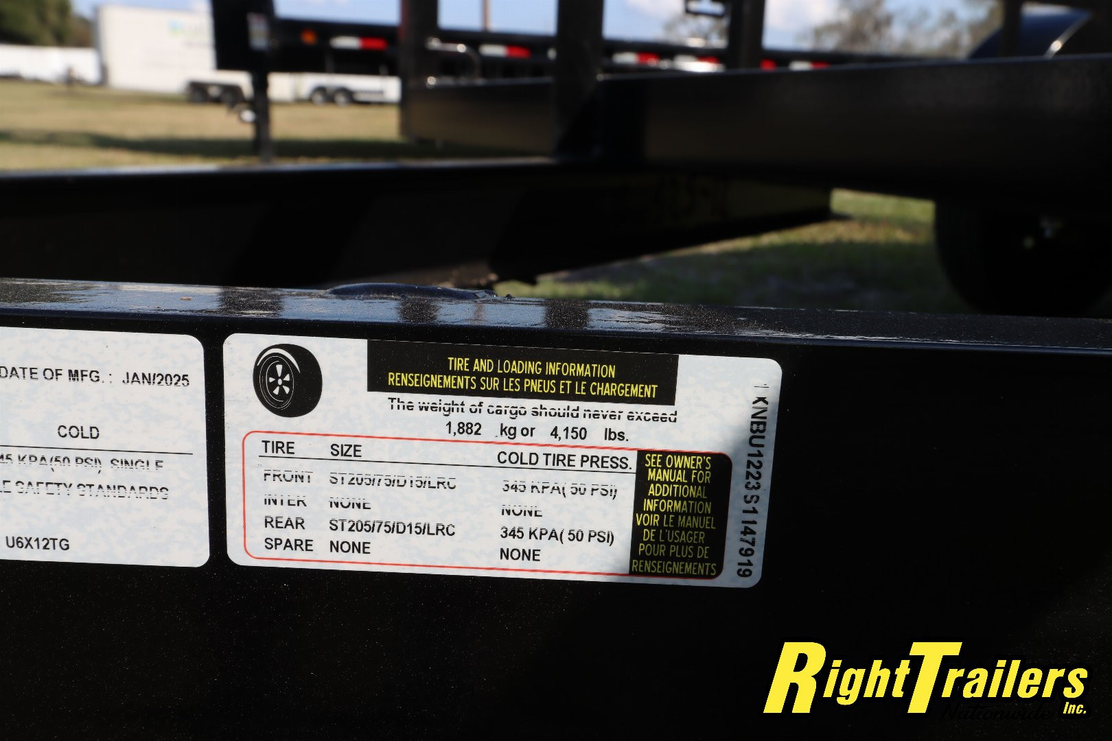 New 2025 6X12 Triple Crown Utility Trailer