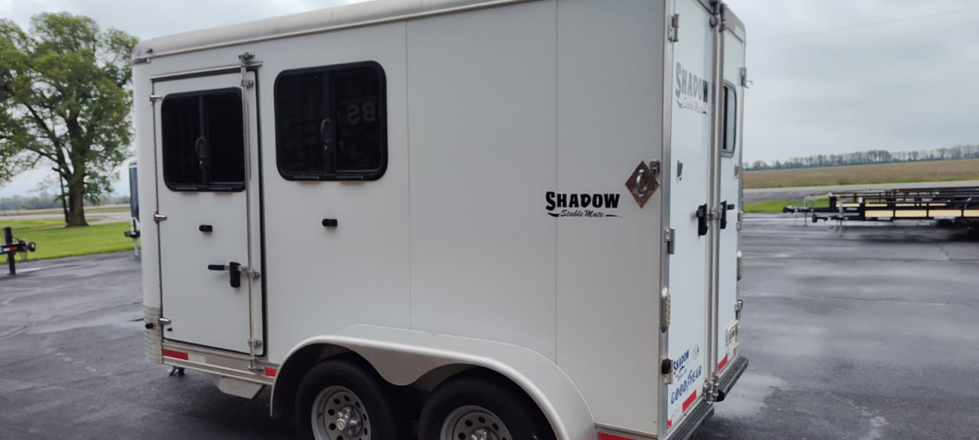 Used 2014 Shadow 2 Horse Slant Load Trailer