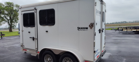 Used 2014 Shadow 2 Horse Slant Load Trailer