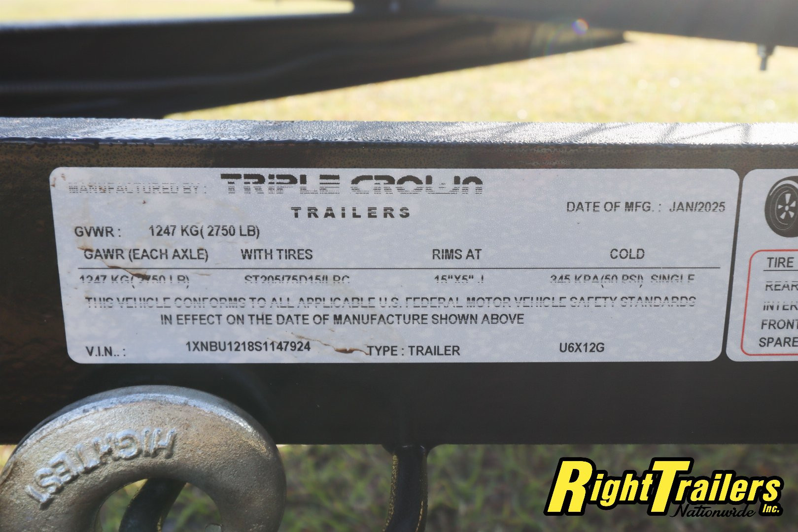 New 6X12 Triple Crown Utility Trailer