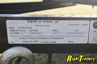 New 6X12 Triple Crown Utility Trailer