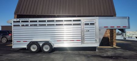 New 2025 6'7" x 20' Featherlite Trailers 8117 Livestock Trailer