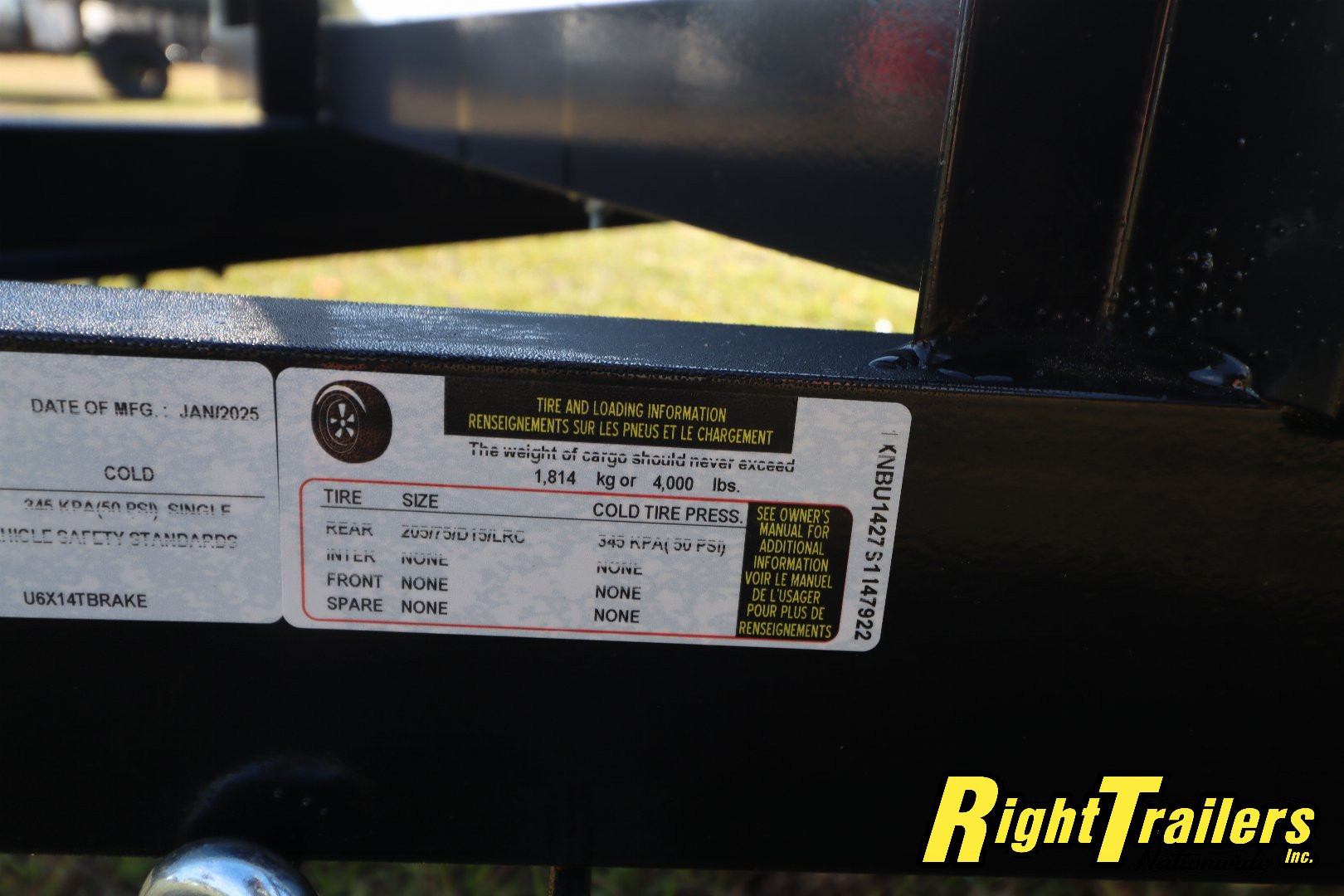 New 2025 6x14 Triple Crown Utility Trailer