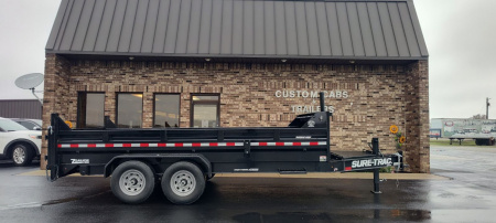 New 2025 Sure-Trac 82"x16' Pro Series Dump Trailer