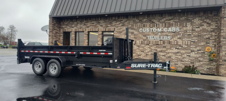New 2025 Sure-Trac 82"x16' Pro Series Dump Trailer