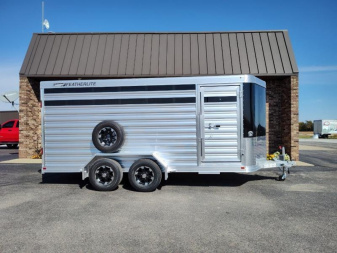 New 2024 Featherlite 6'7 x 16' 8107 Livestock Trailer