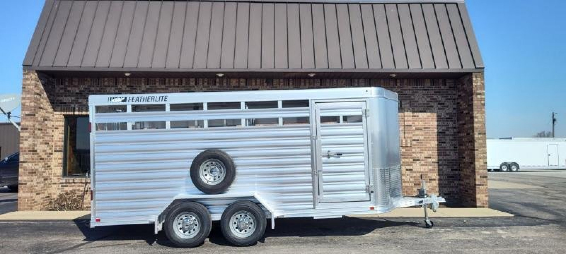 New 2024 Featherlite 6'7x16' 8107 Livestock Trailer