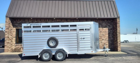 New 2024 Featherlite 6'7x16' 8107 Livestock Trailer