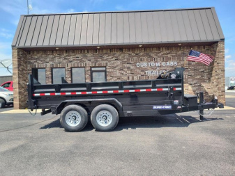 New 2024 Sure-Trac 82 IN x 14 HD Low Profile Dump Trailer  14K Telescopic