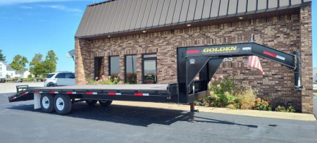 New 2024 Golden Trailers 20+5 14K Flatbed Trailer