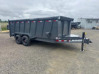 New 2025 Lamar Trailers 83  x 16' - 16K Dump Trailer 48  SIDES