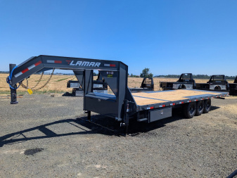 New 2026 Lamar Trailers 102X26/21K GOOSENECK Tilt Trailer