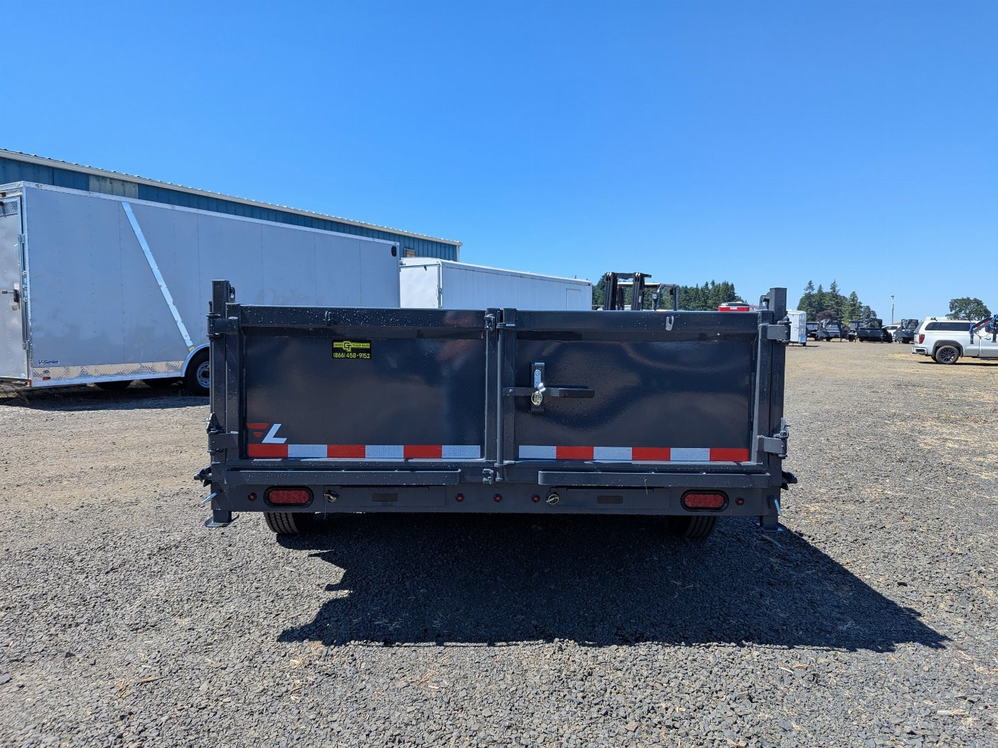 New 2026 Lamar Trailers 83" x 16' - 16K Dump Trailer 24" SIDES
