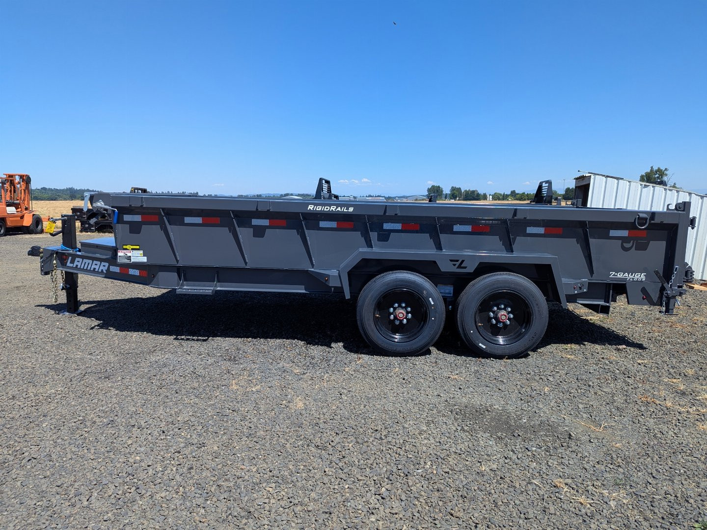 New 2026 Lamar Trailers 83" x 16' - 16K Dump Trailer 24" SIDES