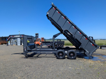 New 2025 Lamar Trailers 83  x 16' -16K GOOSENECK Dump Trailer 36  SIDES