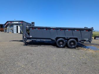 New 2025 Lamar Trailers 83" x 16' -16K GOOSENECK Dump Trailer 36" SIDES