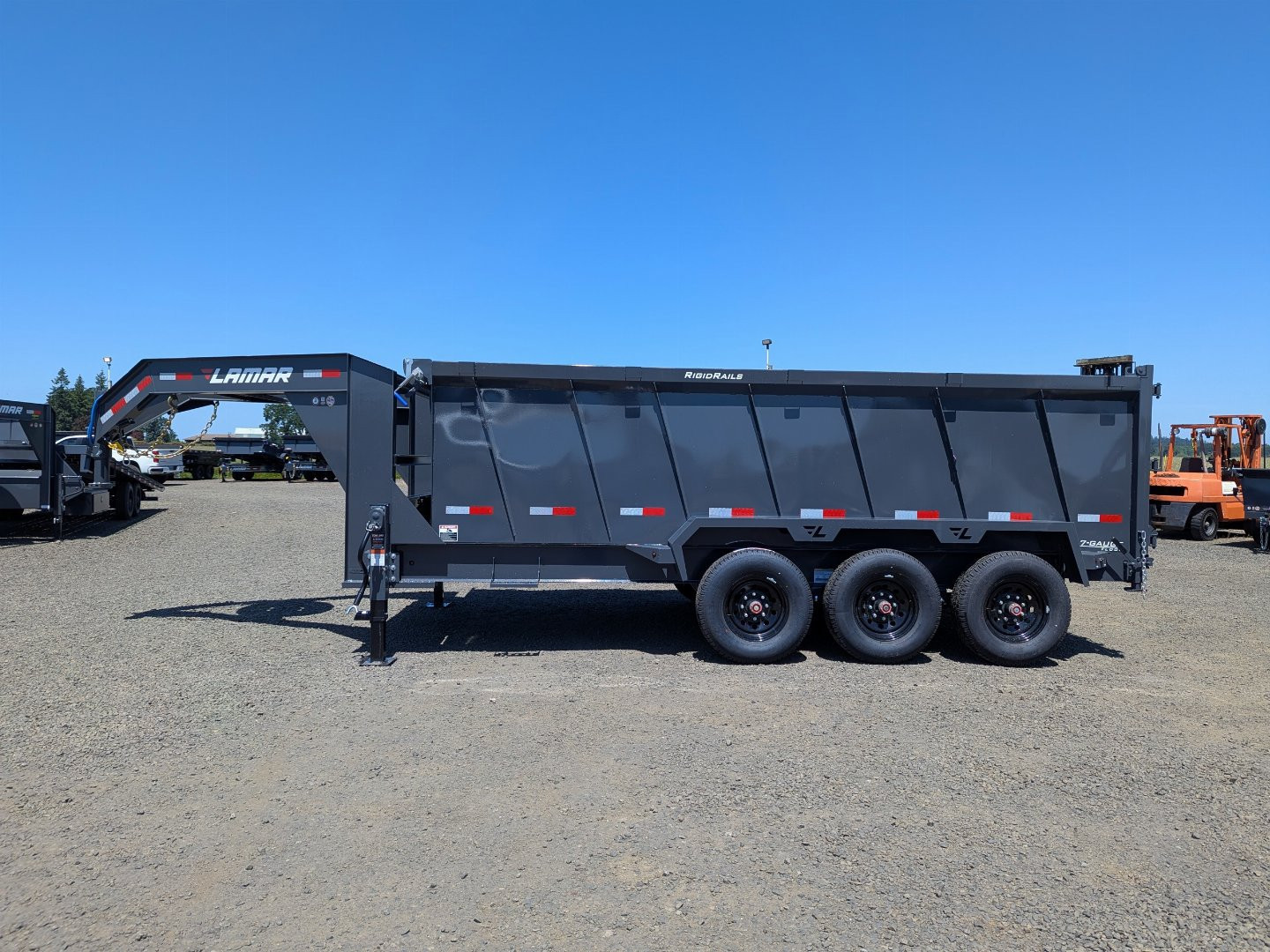 New 2025 Lamar Trailers 83" x 16' - 21K Dump Trailer 48" SIDES