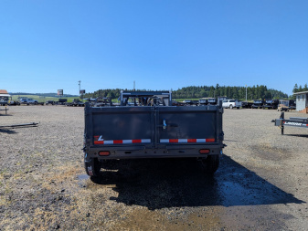 New 2025 Lamar Trailers 83" x 16' - 16K GOOSENECK Dump Trailer 24" SIDES