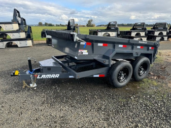 New 2025 Lamar Trailers 77  x 10' - 10K Dump Trailer 18  SIDES