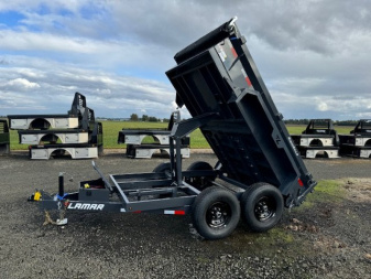 New 2025 Lamar Trailers 77" x 10' - 10K Dump Trailer 18" SIDES
