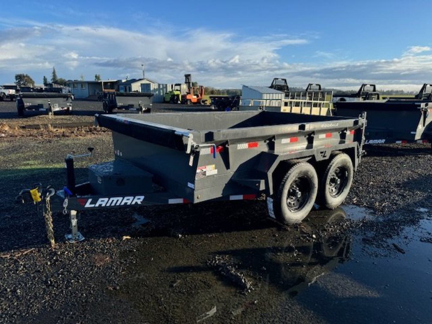 New 2025 Lamar Trailers 77" x 10' - 10K Dump Trailer 18" SIDES