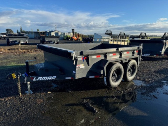 New 2025 Lamar Trailers 77  x 10' - 10K Dump Trailer 18  SIDES