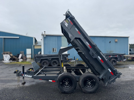 New 2025 Lamar Trailers 77" x 10' - 10K Dump Trailer 18" SIDES