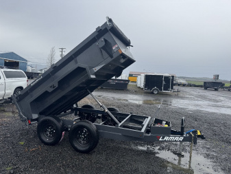 New 2025 Lamar Trailers Single Axle - 60" x 10' -7K Dump Trailer 24" SIDES