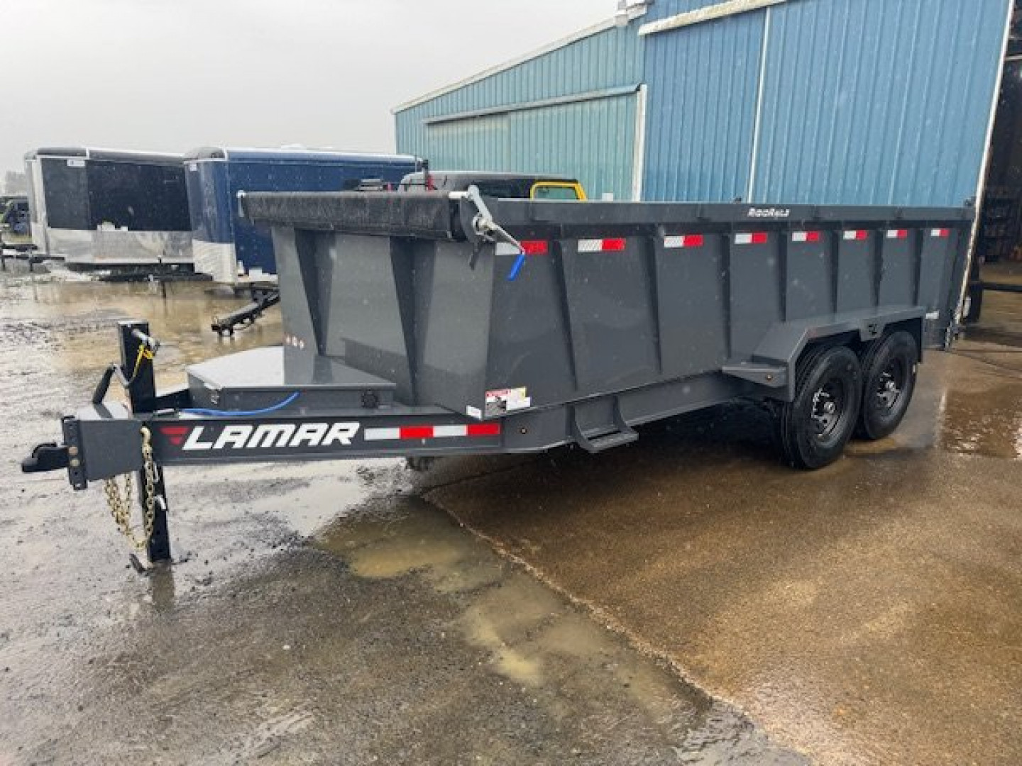 New 2025 Lamar Trailers 83" x 16' -14K Dump Trailer 36" SIDES