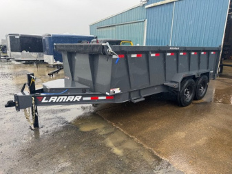 New 2025 Lamar Trailers 83" x 16' -14K Dump Trailer 36" SIDES