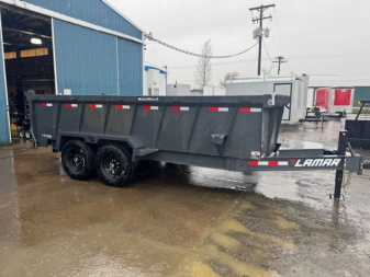 New 2025 Lamar Trailers 83" x 16' -14K Dump Trailer 36" SIDES