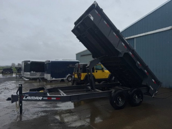 New 2025 Lamar Trailers DL83"X16' 14K Dump Trailer 24" SIDES