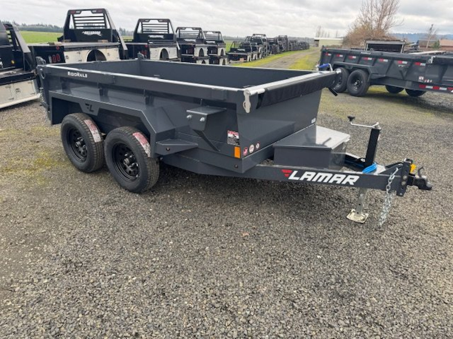 New 2025 Lamar Trailers Inc DS 60" X 10' 7k Dump Trailer 18" SIDES