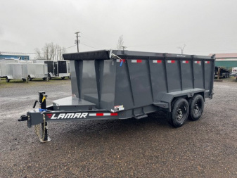 New 2025 Lamar Trailers DL 83"X14'/14K DUMP Dump Trailer 48" SIDES