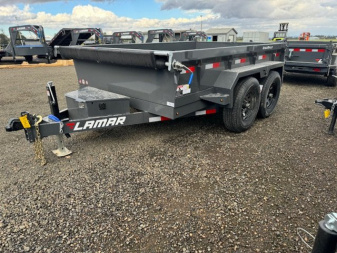 New 2025 Lamar Trailers DM 77"X10'/10K DUMP Dump Trailer 18" SIDES