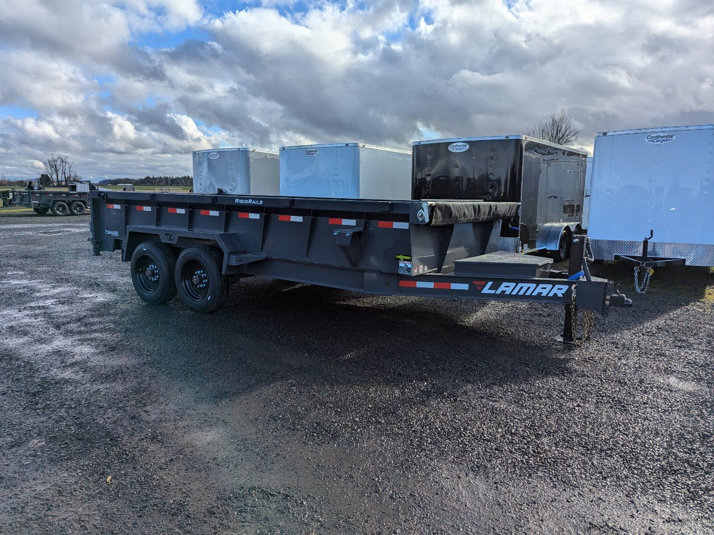 New 2025 Lamar Trailers 83"X16'/16K Dump Trailer 24" SIDES